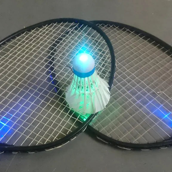 DIY Battery Powered LED Badminton Set for Night Play