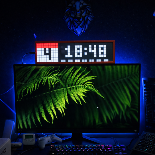 DIY 8x32 LED Matrix Smart Clock With Awtrix 3.0