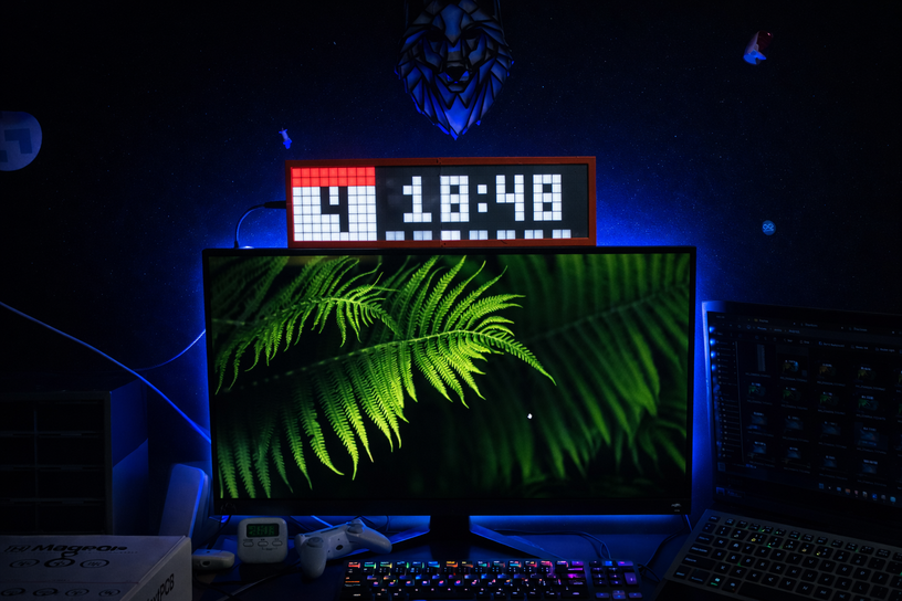 DIY 8x32 LED Matrix Smart Clock With Awtrix 3.0