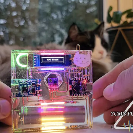 ESP32-C3 Mini Desk Gadget With OLED, Proximity Detection and Web Interface