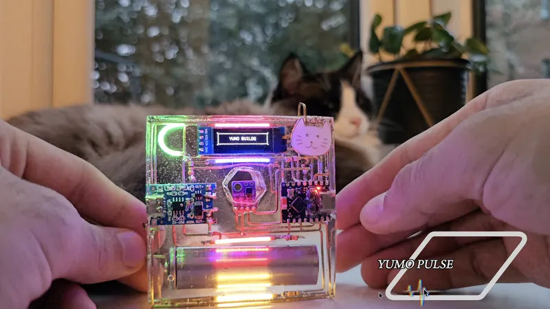 ESP32-C3 Mini Desk Gadget With OLED, Proximity Detection and Web Interface