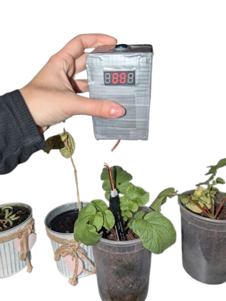 Handheld Arduino Nano Capacitive Soil Moisture Meter