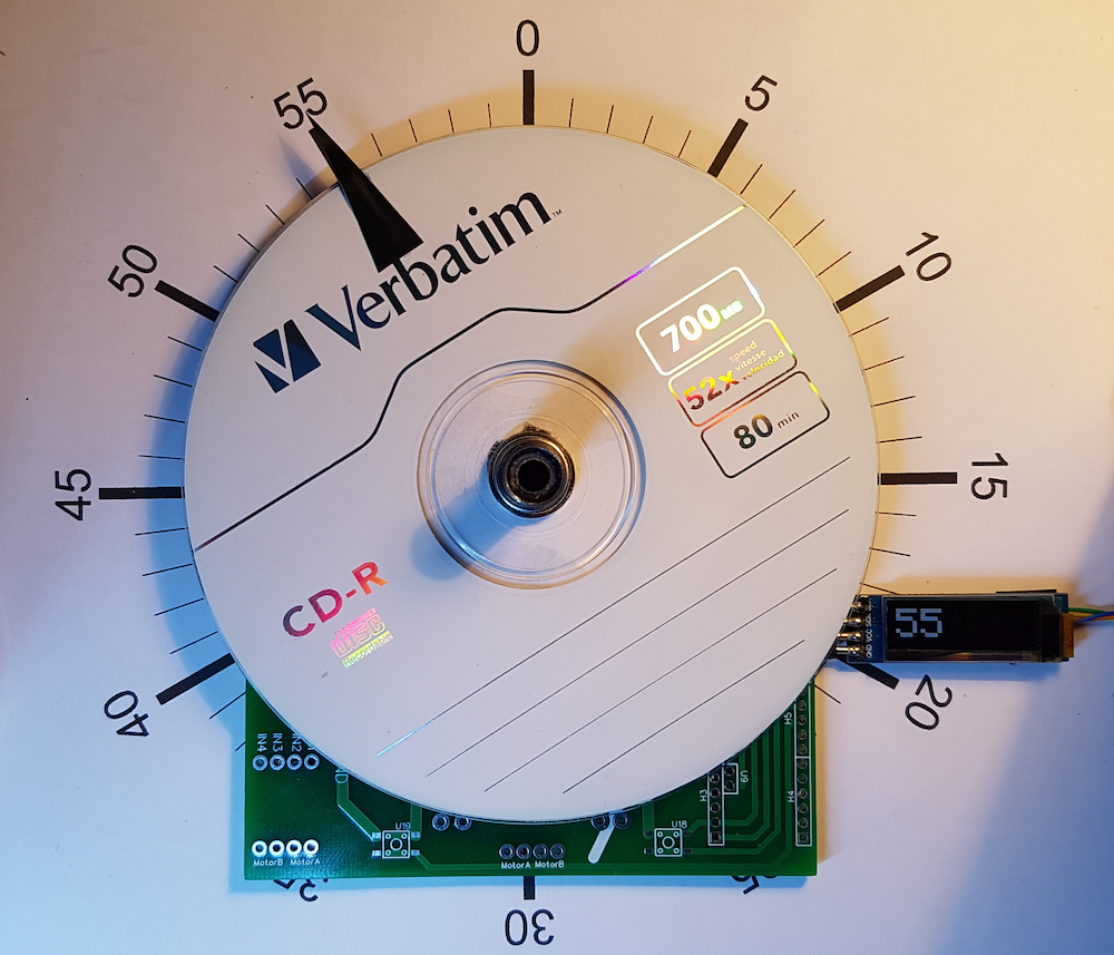 Time to put this DIY absolute position encoder to work as a clock — PMD Way