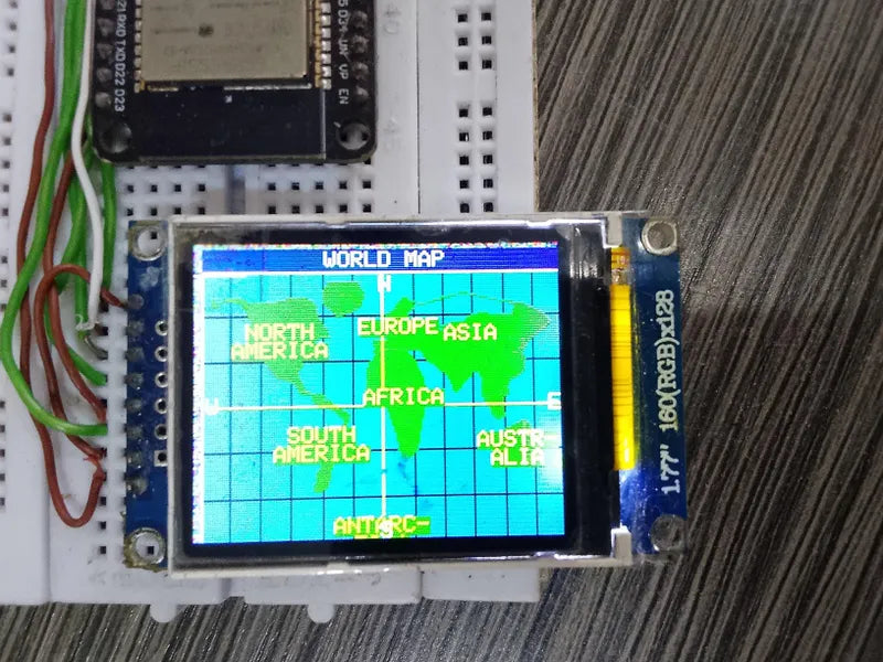 Build a TFT World Map and BBC News Ticker
