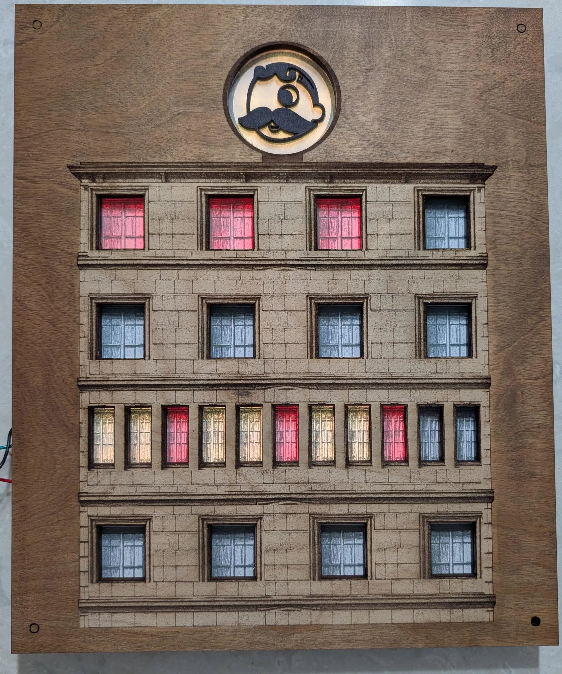 The Brownstone Clock — a Modern Take on the Berlin Set Theory Clock