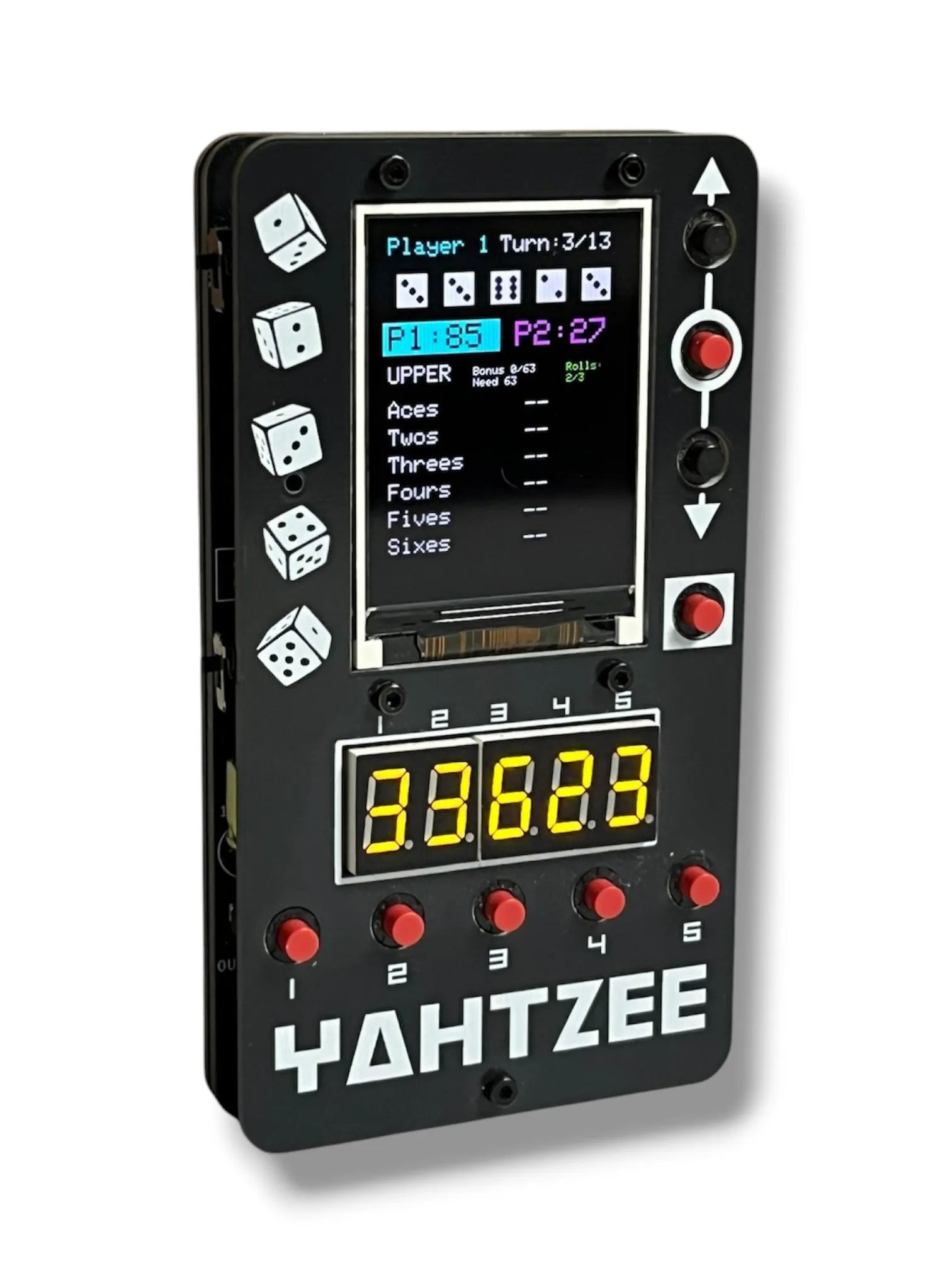 Build a handheld Yahtzee Game