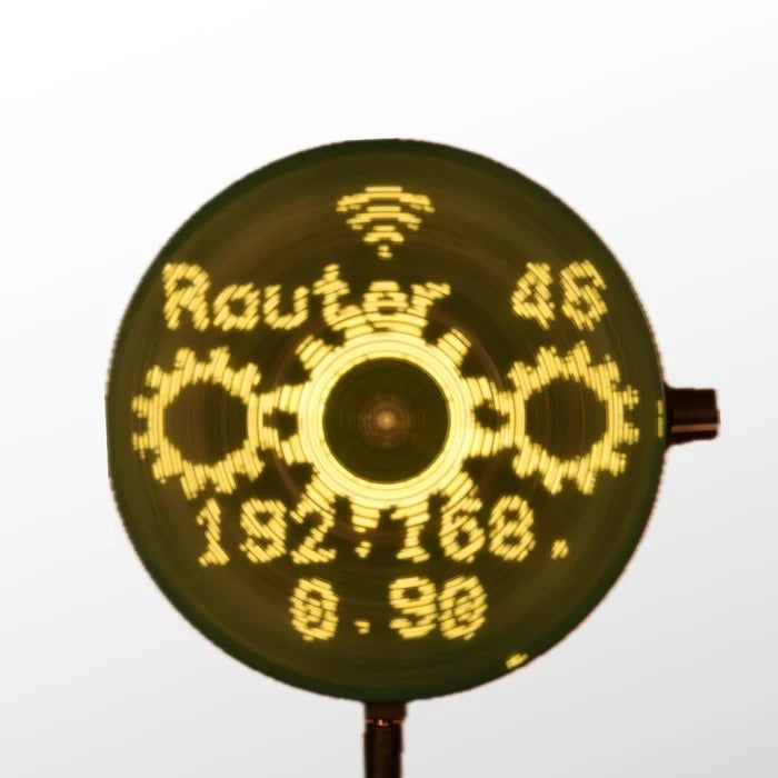 Persistence of Vision Rotating Display Controlled by a Raspberry Pi Pico