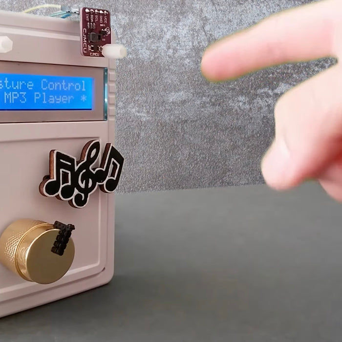This MP3 player is controlled with a twirl of your finger and wave of your hand