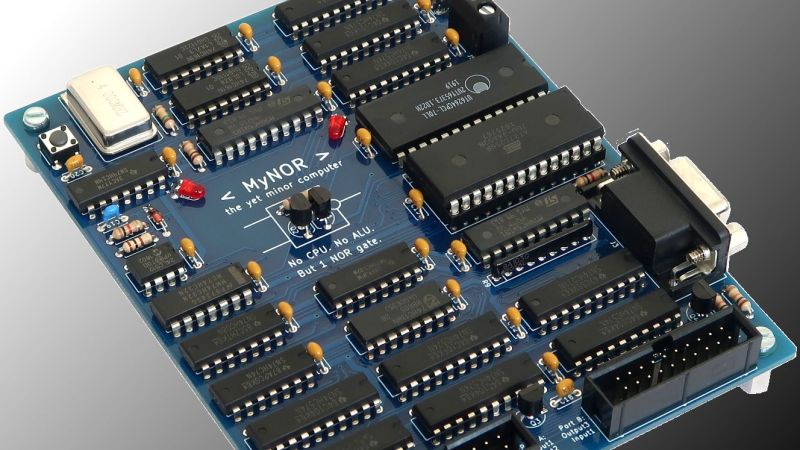 A CPU-less Computer with a Single NOT-gate ALU