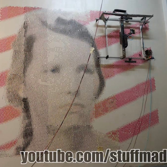 YouTuber Shane Wighton built a robot that paints murals