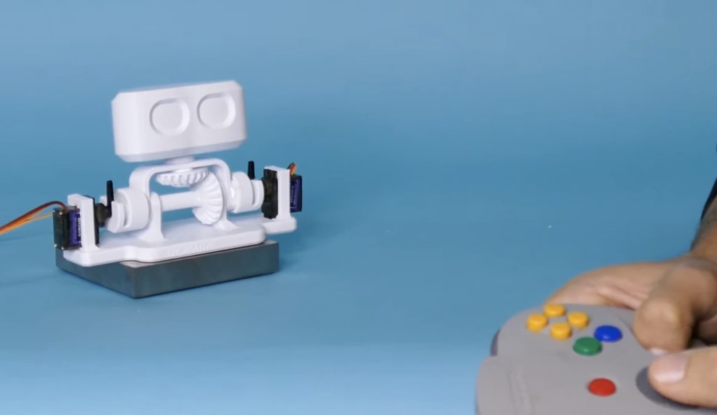 Meet RobBob, a 3D-printed robot head that works with an N64 controller
