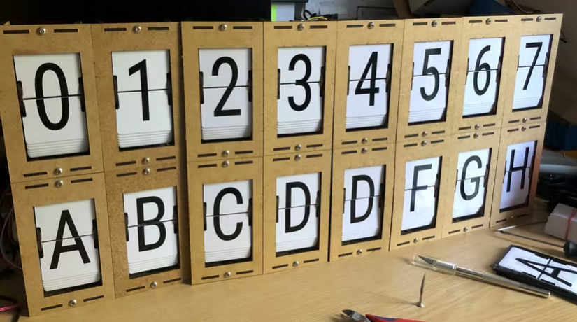 This DIY Split-Flap Sign Will Get Anyone's Attention