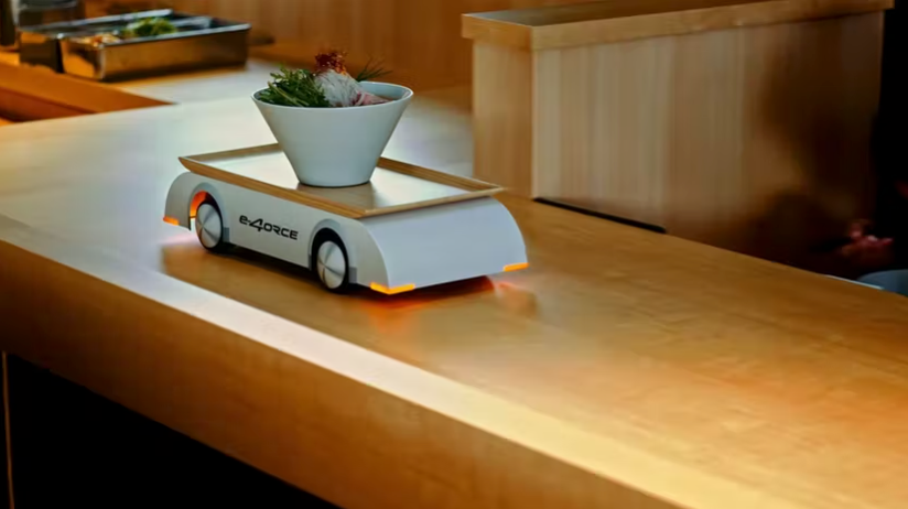 Ramen Delivery Robot Is a Study in Kinematics