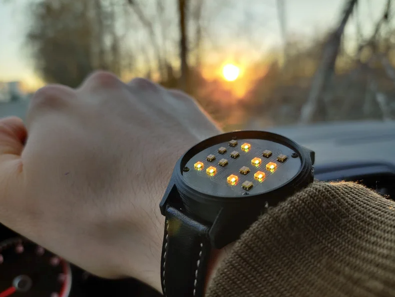 Binary wrist watch for professionals store