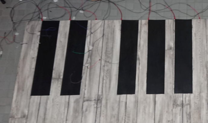 The Arduipiano is an Arduino-powered floor piano that lets you play music with your feet