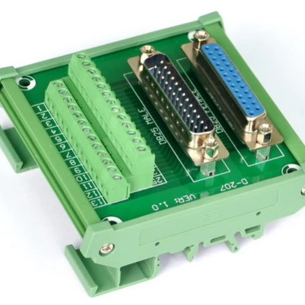 DB25 Male and Female Breakout DIN Mount from PMD Way with free delivery