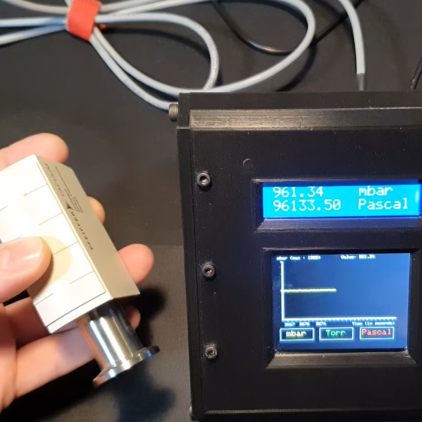 Homemade Pirani vacuum gauge controller with Arduino