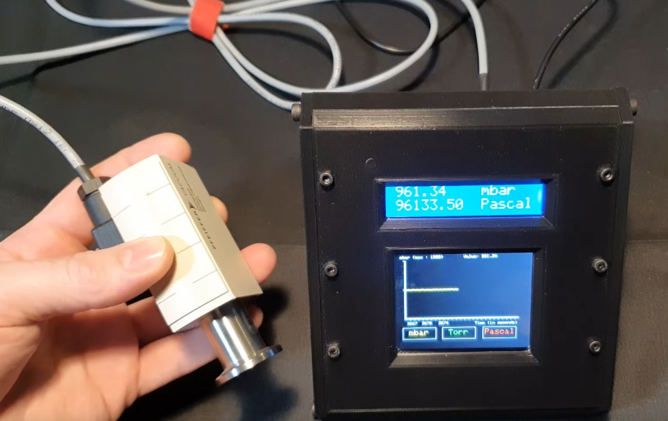 Homemade Pirani vacuum gauge controller with Arduino