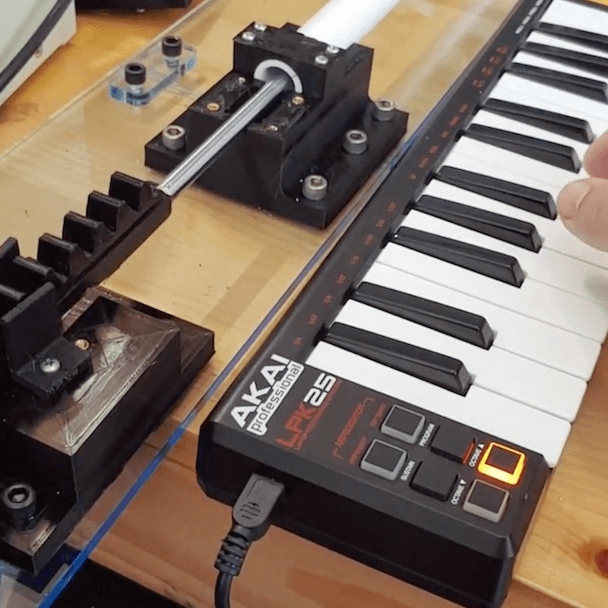 MIDI-controlled slide whistle made with an Arduino Due