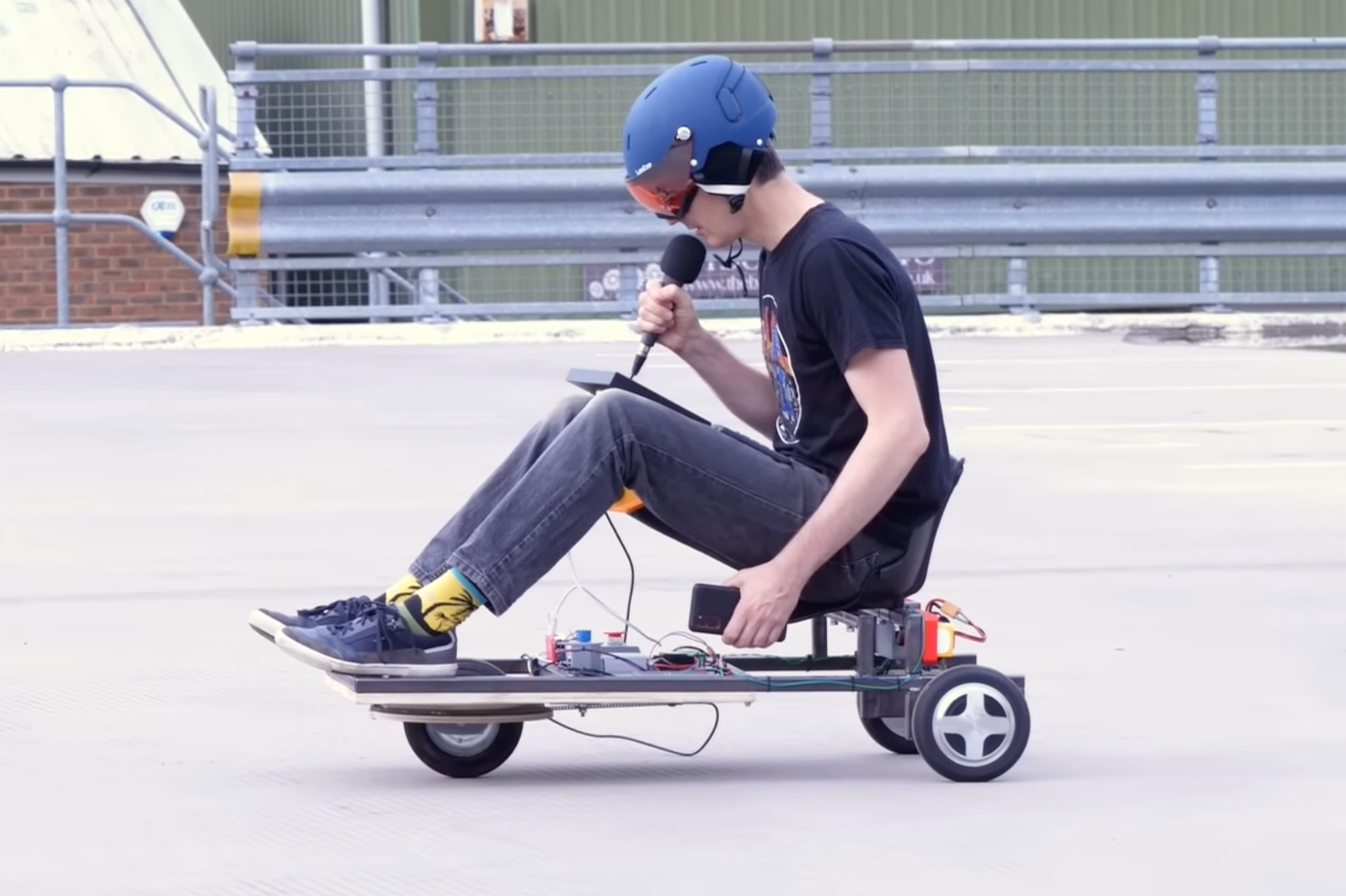 Driving a robot car with nothing but your voice