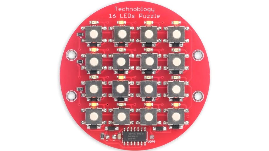 Light Up All 16 LEDs to Solve This PCB Puzzle