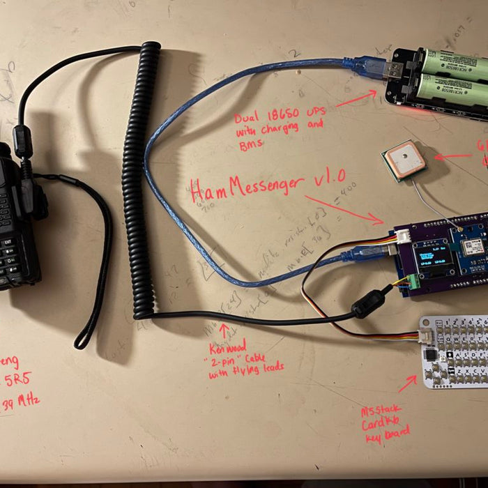 Send text messages over ham radio with the HamMessenger