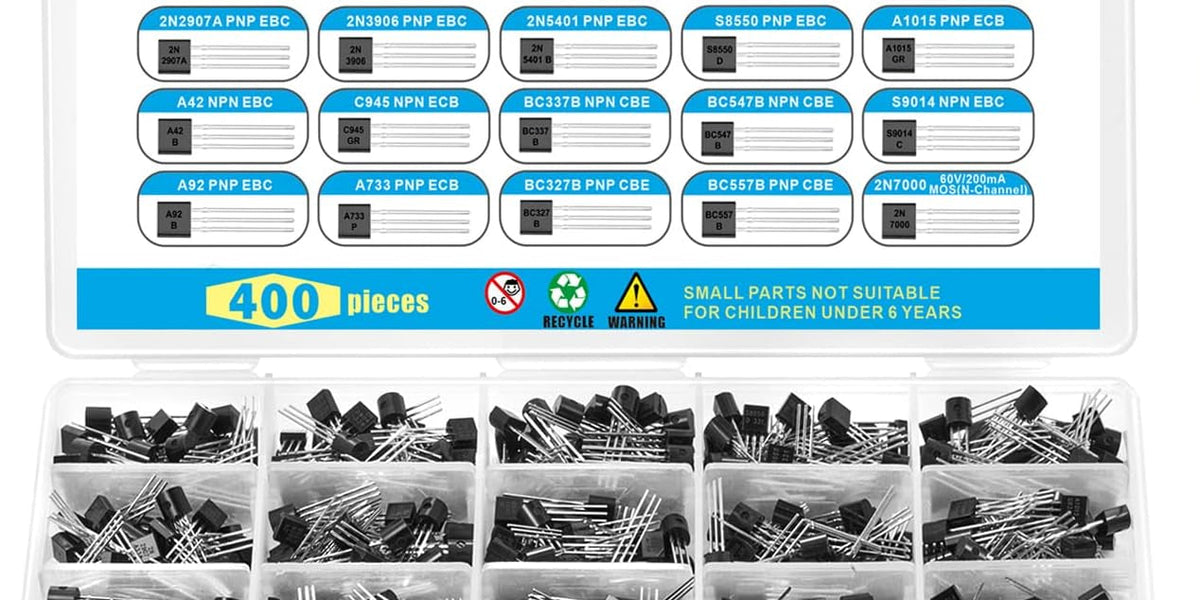 New Product - Assorted Transistor Kit 20 Values - 400 Pieces — PMD Way