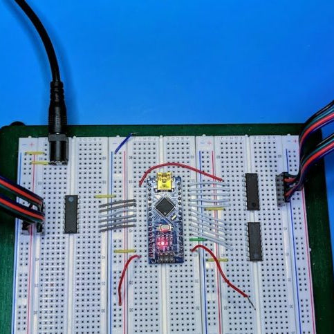 Control six separate RGB LED strips with a single Arduino Nano
