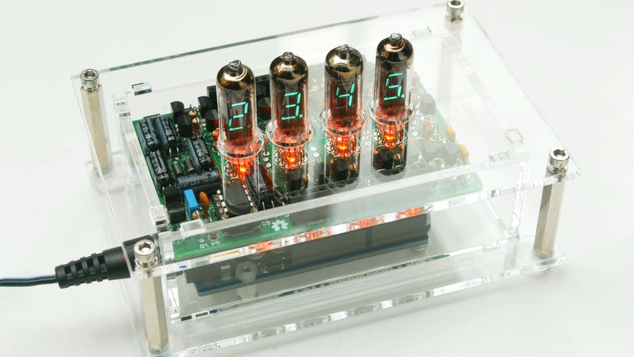 VFD Tube Shield for Arduino Uno Displays Data with a Vintage Style