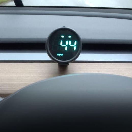 Tesla Model 3 Center-Steering Wheel Speedometer