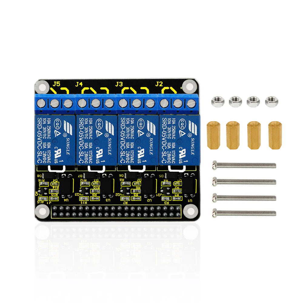 Four Channel Relay HAT for Raspberry Pi from PMD Way with free delivery