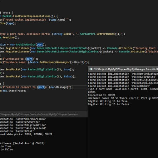 REghZy's IoT Packet System Aims to Simplify Communication Between an Arduino and a C# Application