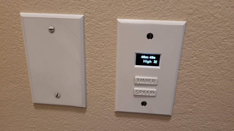 Ben Parmeter's "Smarter" Whole House Fan Control System Builds on an ESP8266 in 3D-Printed Mounts