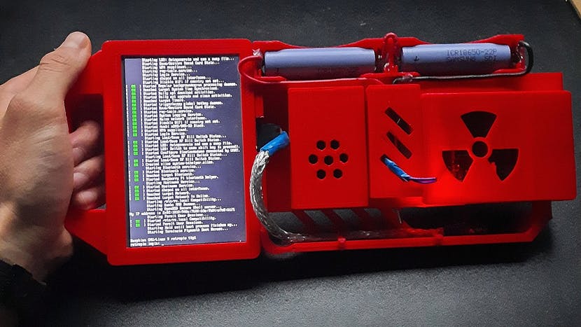 This Eye-Catching 3D-Printed Cyberdeck Puts a Raspberry Pi-Powered Retro Gaming Rig in Your Fist