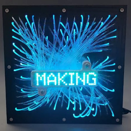 Constructing an RGB LED Matrix From Fiber Optic Filaments