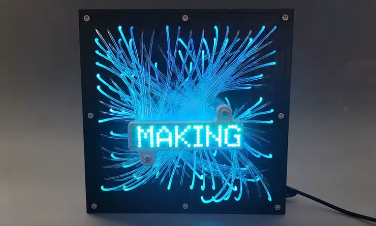 Constructing an RGB LED Matrix From Fiber Optic Filaments