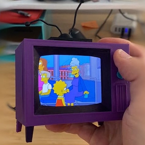 This 3D-Printed Simpsons TV Isn't Just for Show — It Plays the Entire First 11 Seasons, Too