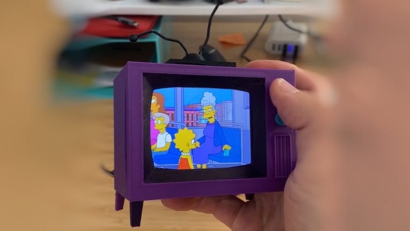 This 3D-Printed Simpsons TV Isn't Just for Show — It Plays the Entire First 11 Seasons, Too