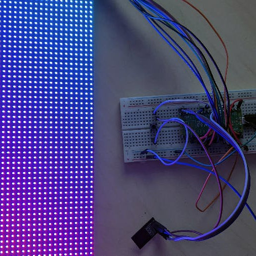 DeVayu's Raspberry Pi Pico LED Matrix Controller Drives 2,048 LEDs at 28 Frames Per Second via Wi-Fi