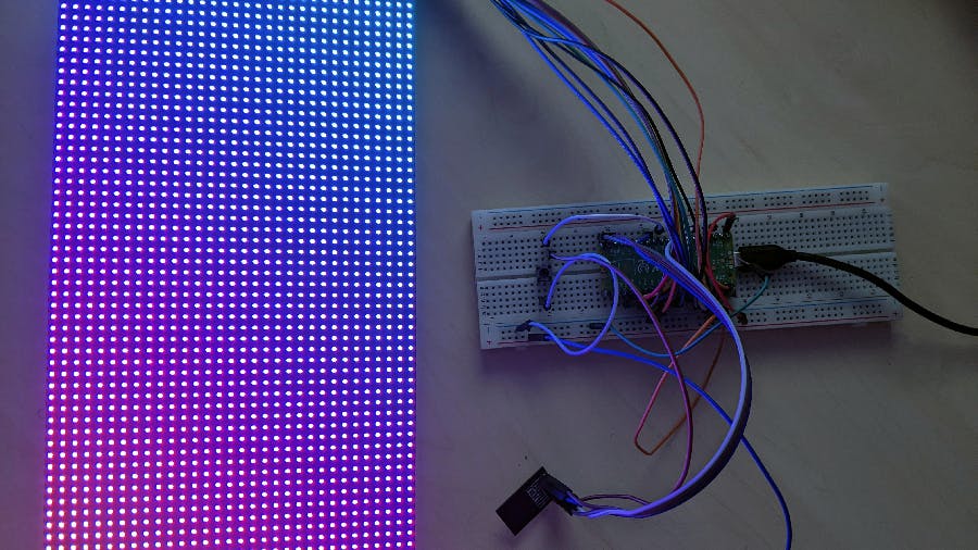DeVayu's Raspberry Pi Pico LED Matrix Controller Drives 2,048 LEDs at 28 Frames Per Second via Wi-Fi