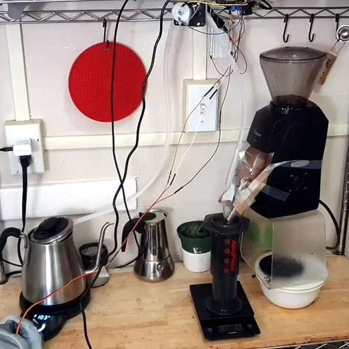 This Endearingly Janky Raspberry Pi-Powered Coffee Maker Automates Your Morning Routine