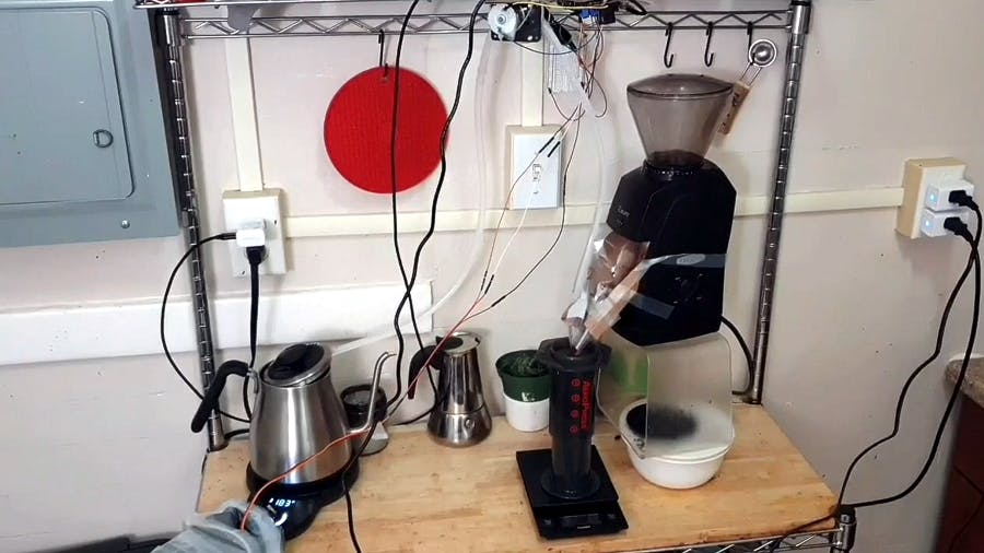 This Endearingly Janky Raspberry Pi-Powered Coffee Maker Automates Your Morning Routine