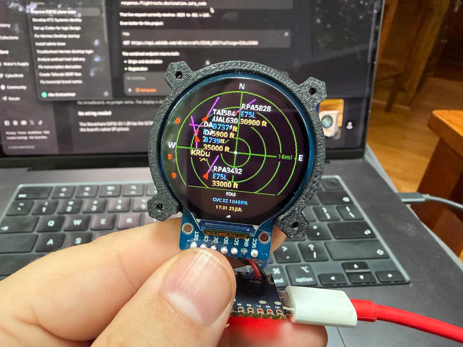 An ESP32 based plane radar