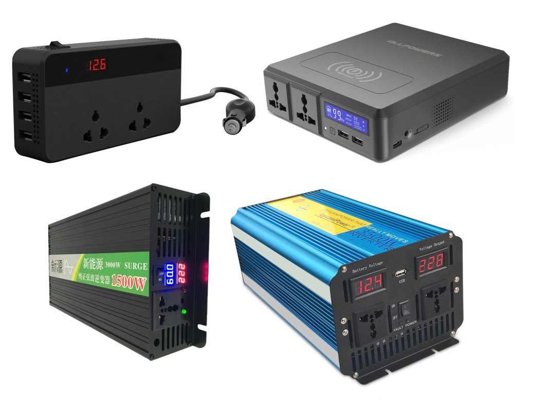 Run AC mains 110V 220V 230V appliances from DC power like batteries, cars and trucks using DC to AC Power Inverters from PMD Way with free delivery worldwide.