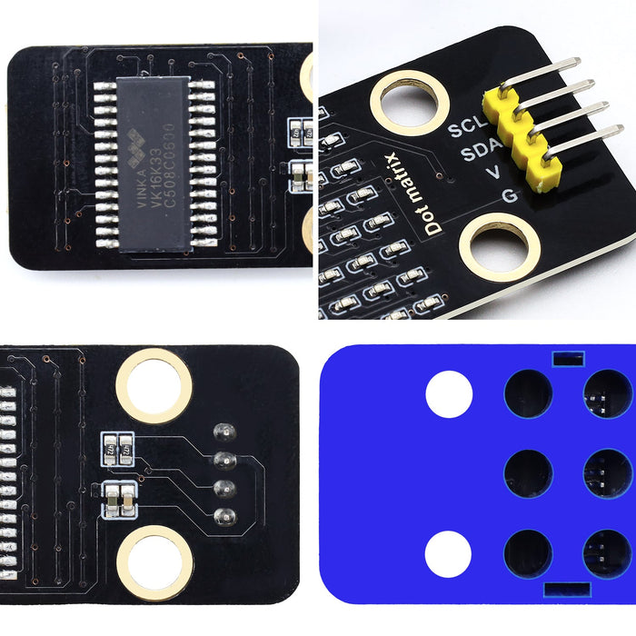 HT16K33 LEGO-compatible 8x8 Blue LED Matrix Module from PMD Way with free delivery