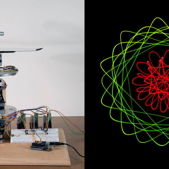 This light painting machine puts a new spin on the old geometric chuck