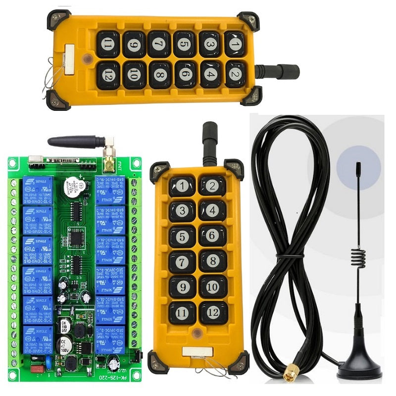 Twelve Channel Industrial Wireless DC Relay System - Long Range from PMD Way with free delivery