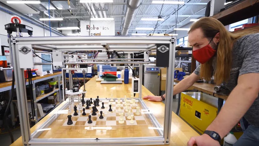 This Autonomous Chess Robot Will Almost Always Win Against Its Opponent