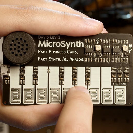 MicroSynth Is a Tiny Business Card That Plays Tunes