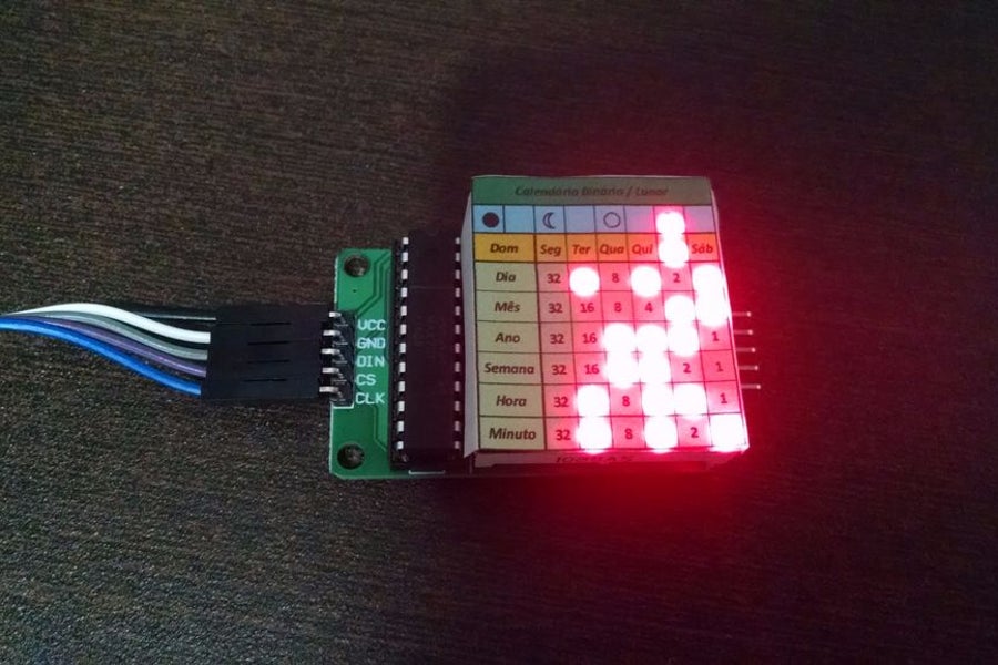 Build an Arduino-powered Binary Clock with Moon Phases